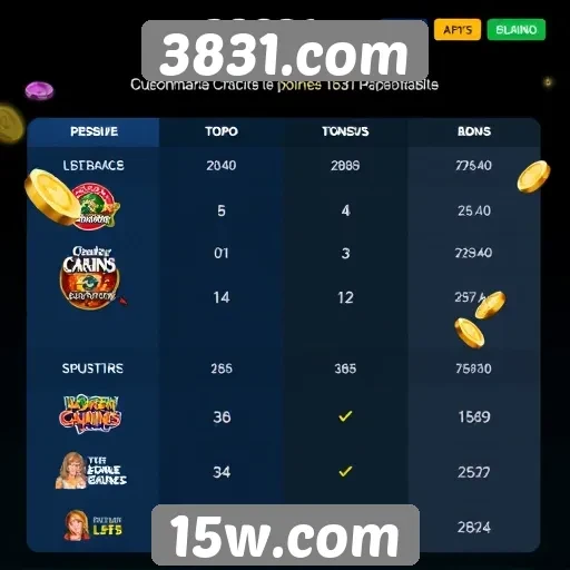 Comparativa entre 3831.com e concorrentes